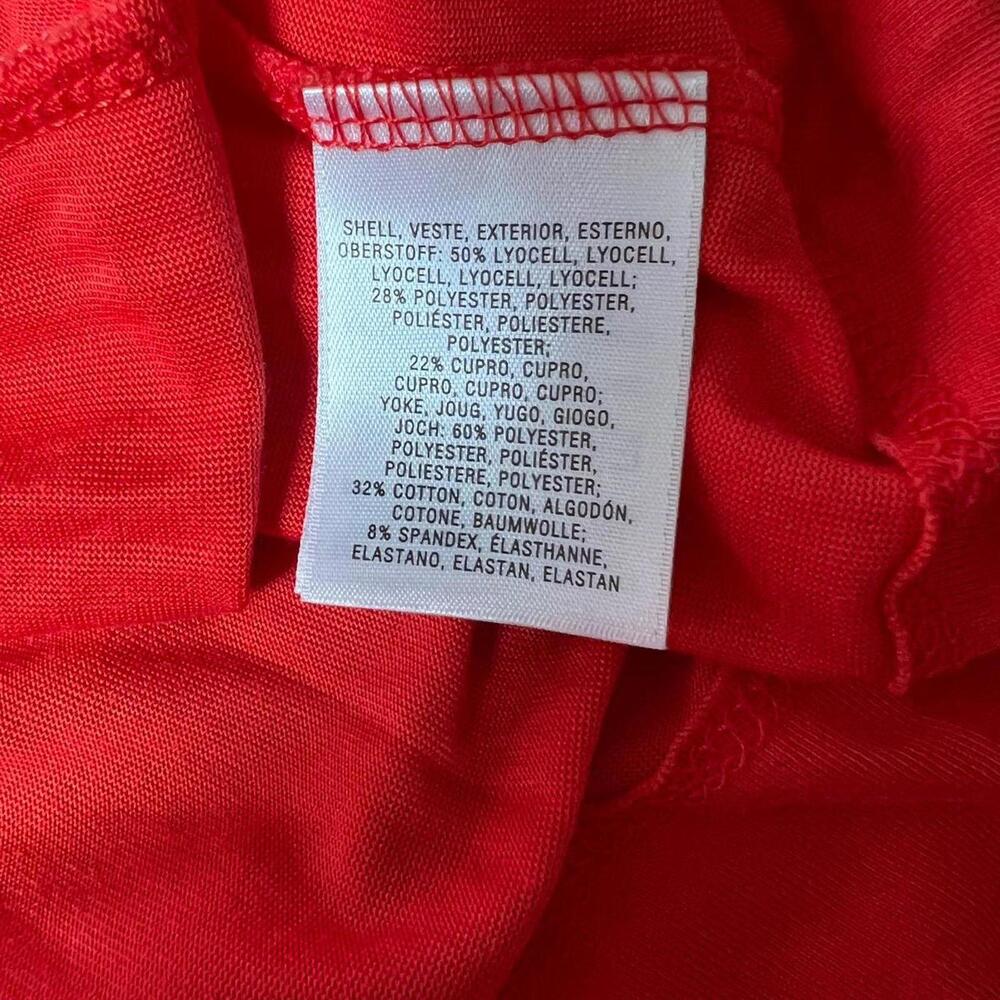 Red Flowy A Line Comfortable Basic Maeve Anthropo… - image 6